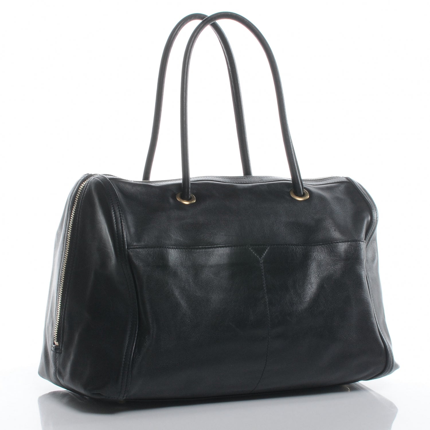 Saint Laurent Woven Lucky Chyc Boston Black 3 of 7