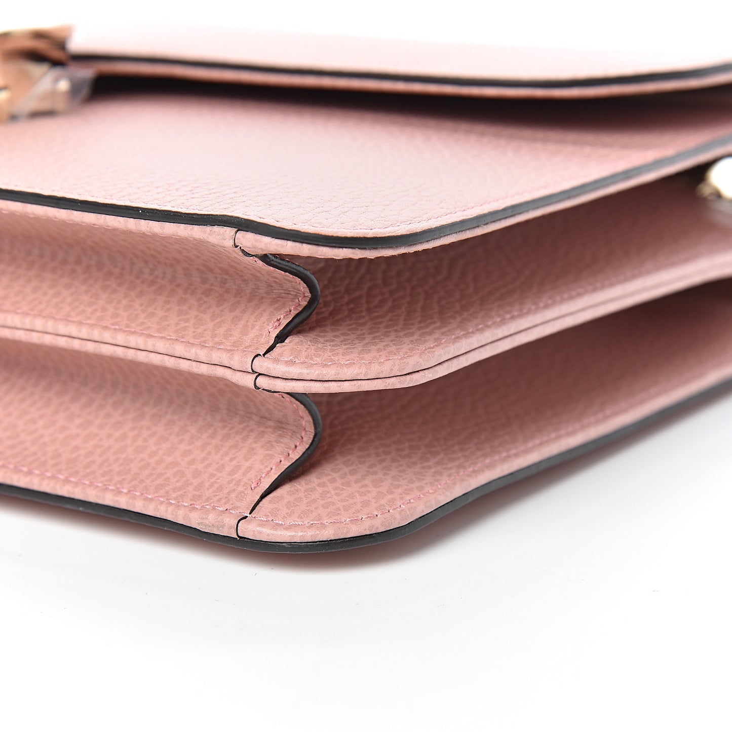Dollar Calfskin Interlocking G Shoulder Bag Soft Pink