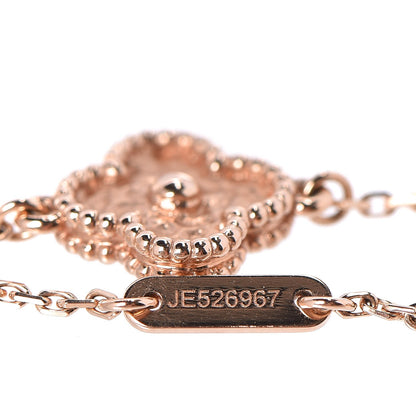 Van Cleef & Arpels 18K Rose Gold Sweet Alhambra Bracelet 6 of 7