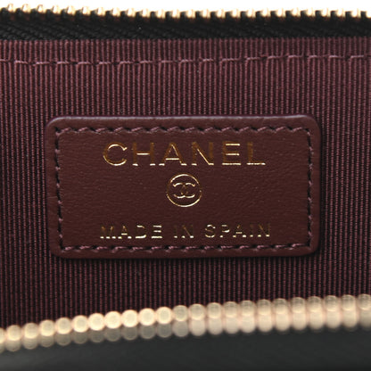 Chanel Caviar Quilted Zipped Key Holder Case Black 6 of 7