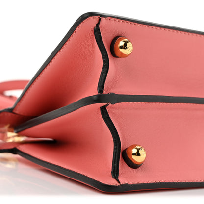 Fendi Shiny Nappa Petite Peekaboo I SEE U Satchel Rosa Pesca 9 of 12