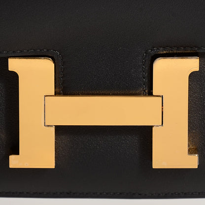 Hermes Veau Sombrero Constance 24 Black 14 of 15