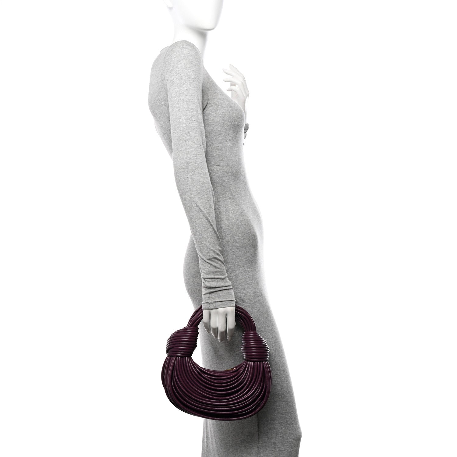 Bottega Veneta Nappa Mini Tubular Double Knot Mystic 2 of 9