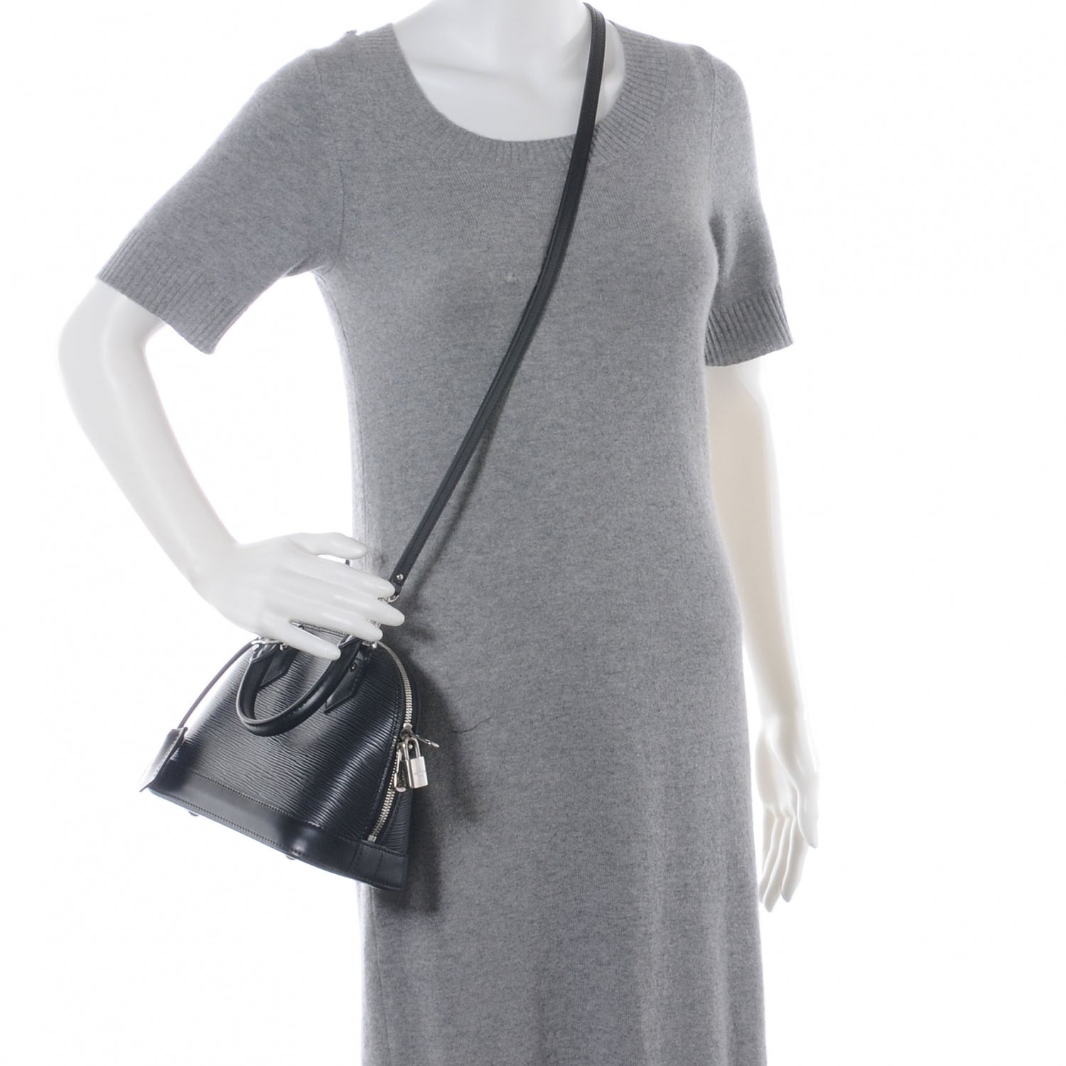 Louis Vuitton Epi Alma BB Black 2 of 8