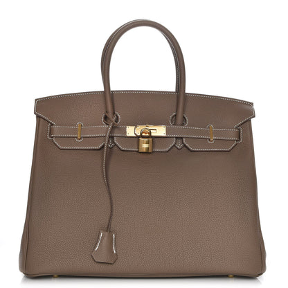 Hermes Togo Birkin 35 Etoupe 1 of 29