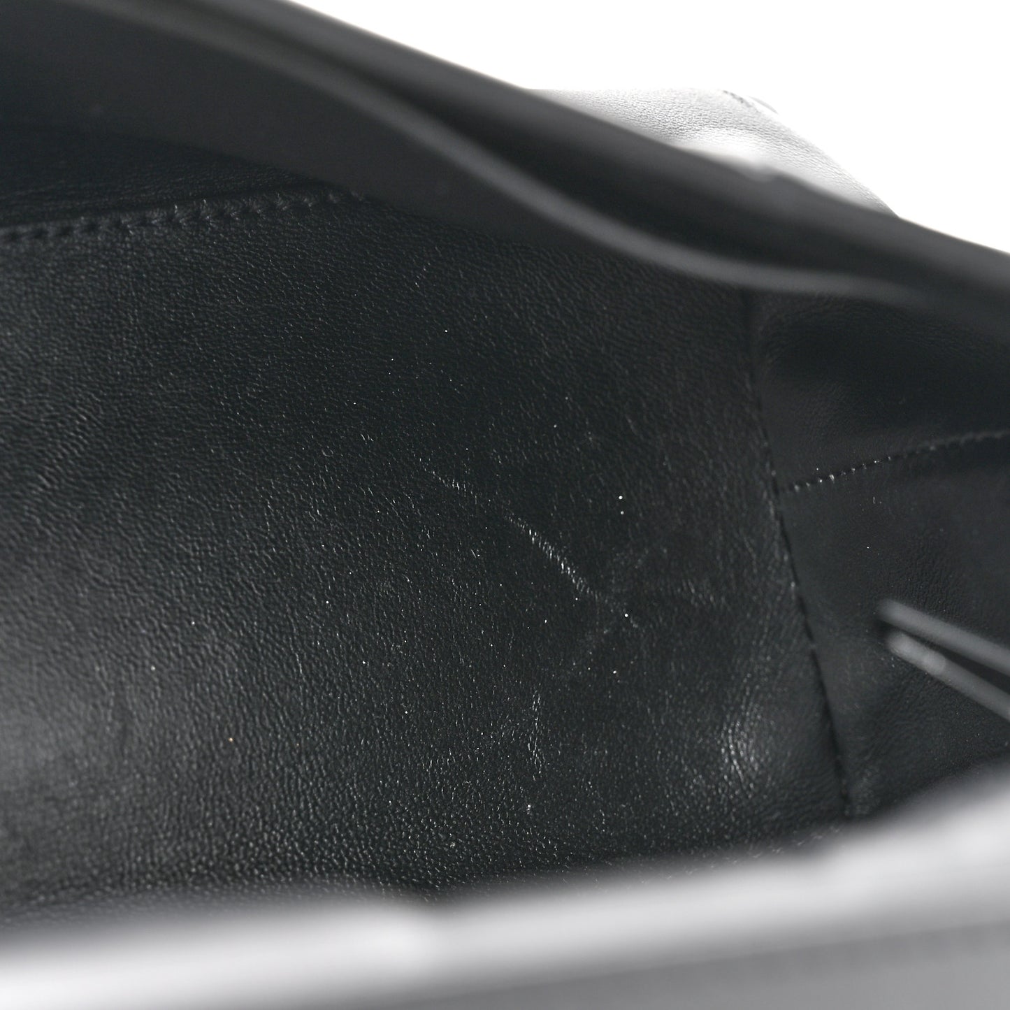 Semi Shiny Smooth Calfskin Monochrome Small Downtown Shoulder Bag Black