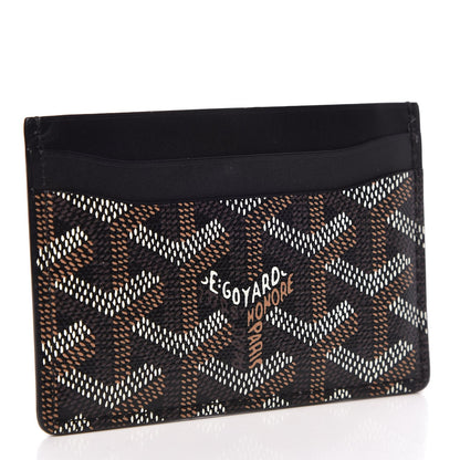 Goyard Goyardine Saint Sulpice Card Holder Black 3 of 8