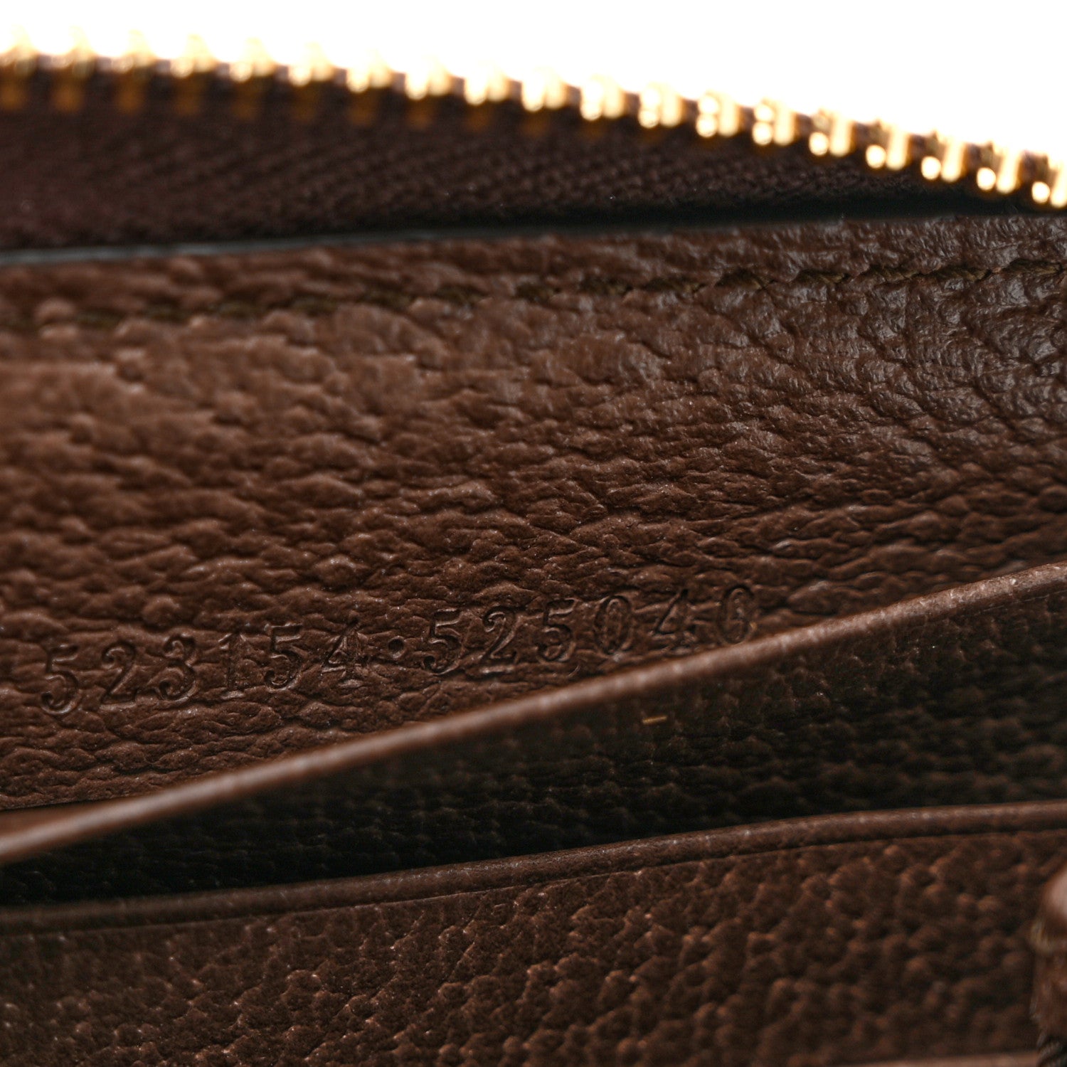 Gucci GG Supreme Monogram Web Ophidia Zip Around Wallet Brown 7 of 8