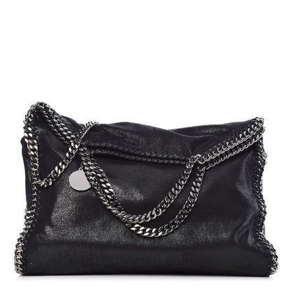 Stella McCartney Shaggy Deer Falabella Fold Over Tote Black 1 of 10
