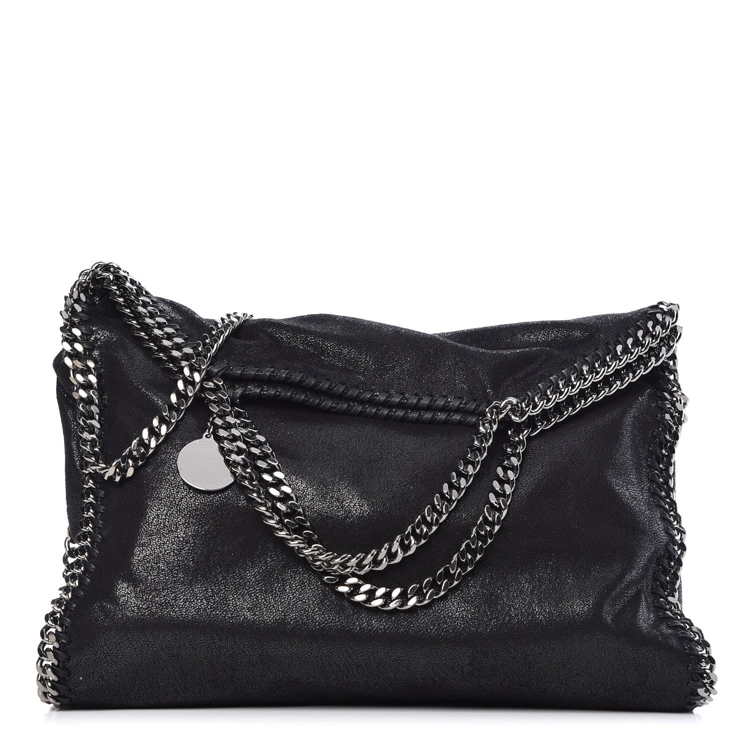 Stella McCartney Shaggy Deer Falabella Fold Over Tote Black 1 of 10