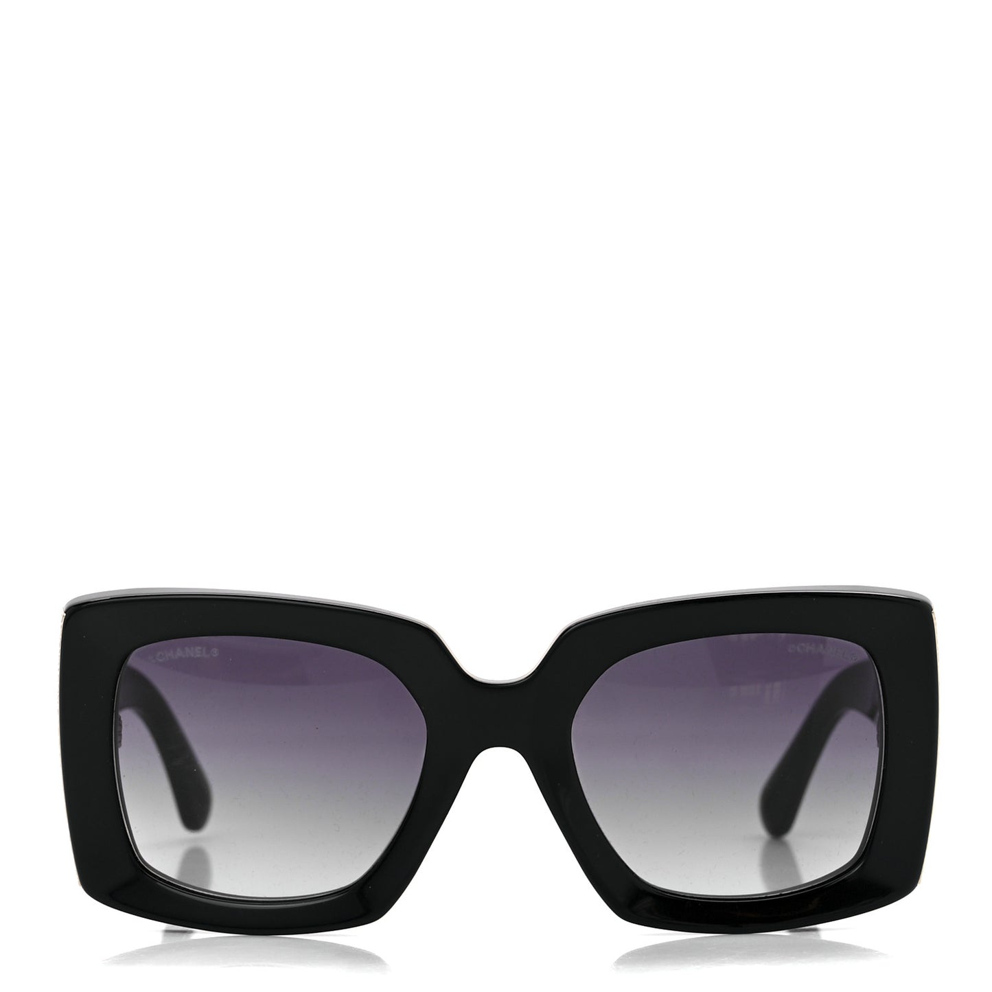 Acetate Rectangle Sunglasses 5435 Black