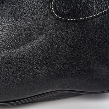 Prada Vitello Daino Box Shoulder Bag Black 11 of 16