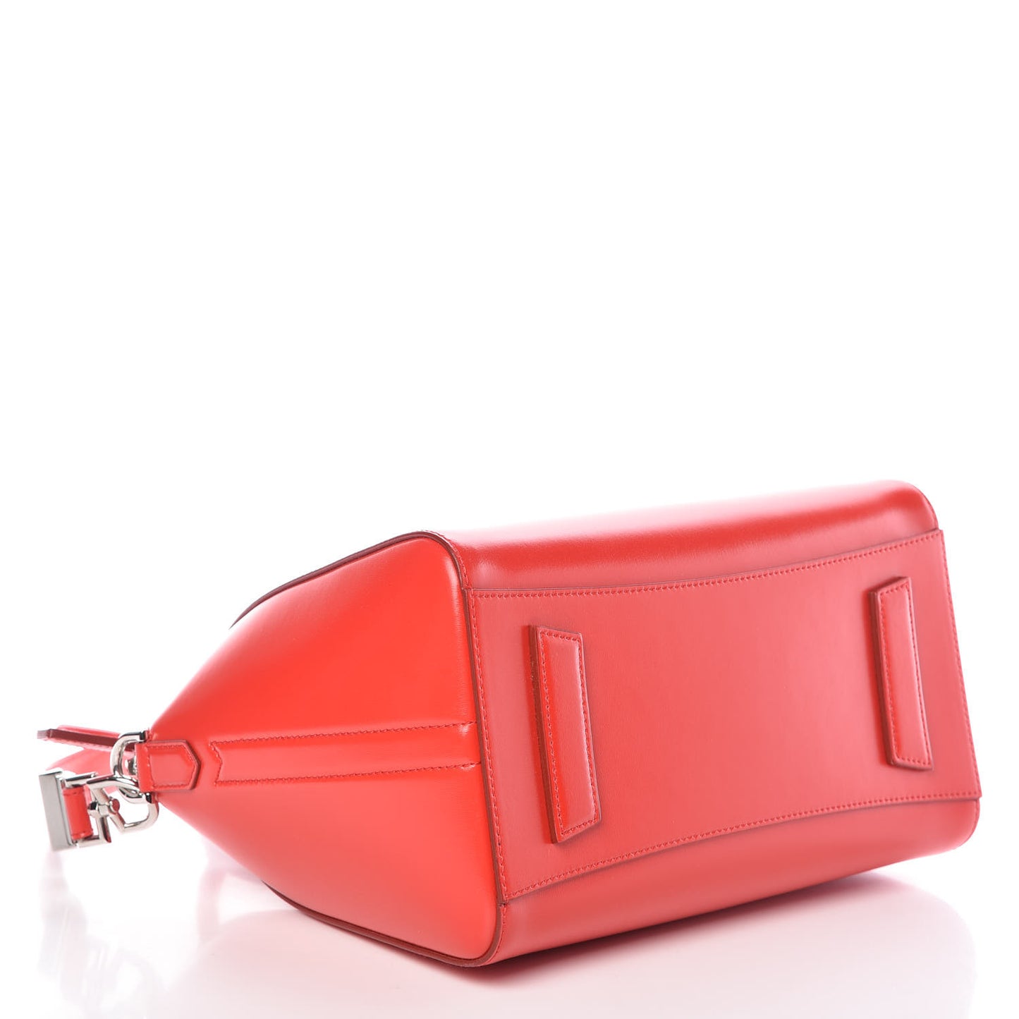 Shiny Lord Calfskin Small Antigona Medium Red