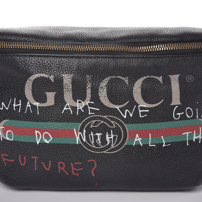 Gucci Grained Calfskin Coco Capitan Logo Belt Bag Black 11 of 11