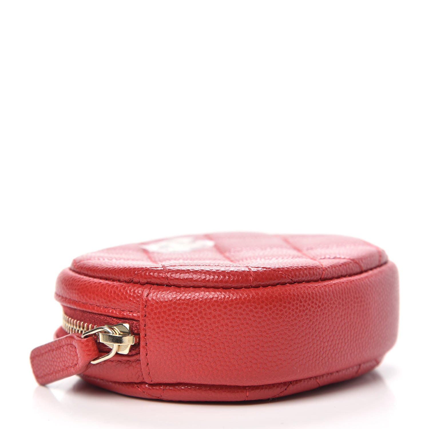 Chanel Caviar Quilted Zip Around Classic Coin Purse Dark Pink 4 of 8