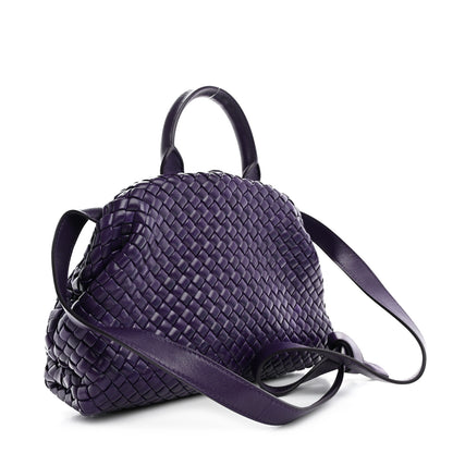Bottega Veneta Nappa Intrecciato Small Padded The Handle Tote Purple 3 of 12
