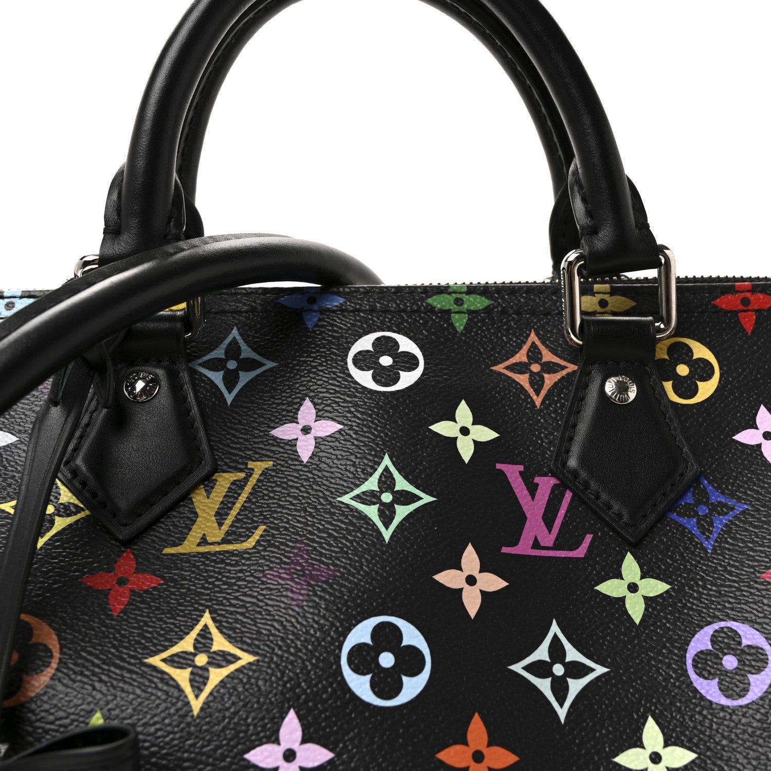 Louis Vuitton LV X TM Monogram Multicolor Speedy Soft 30 Black 7 of 9