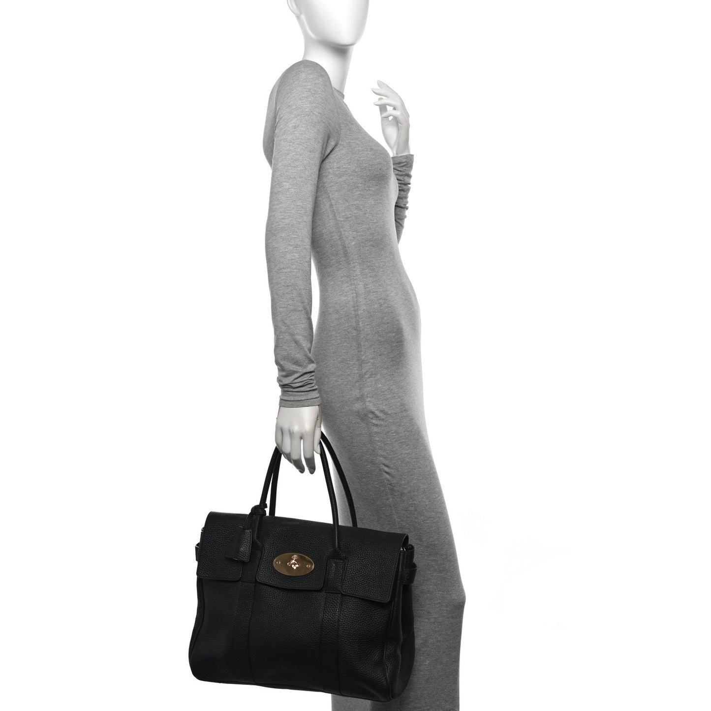 Classic Grain Calfskin Bayswater Black