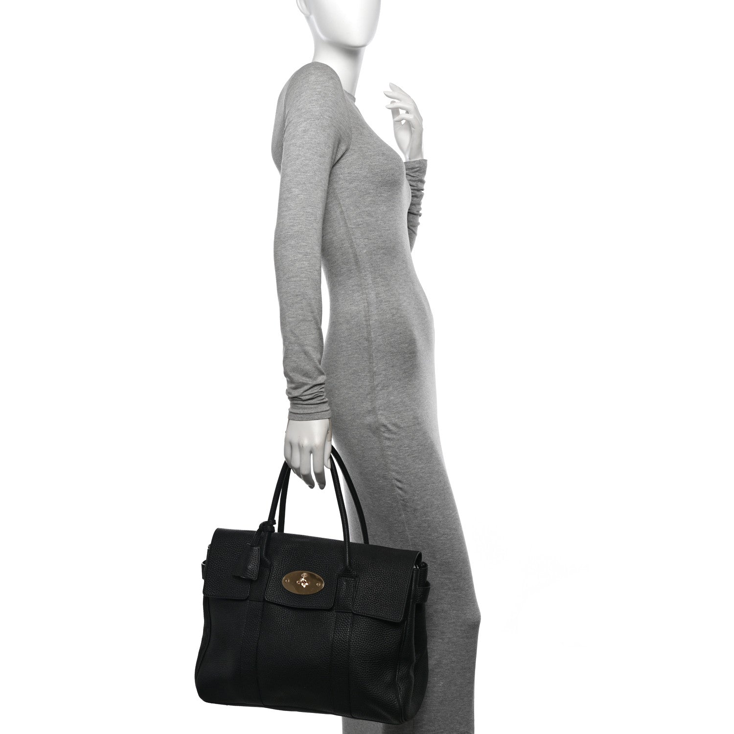 Mulberry Classic Grain Calfskin Bayswater Black 2 of 13