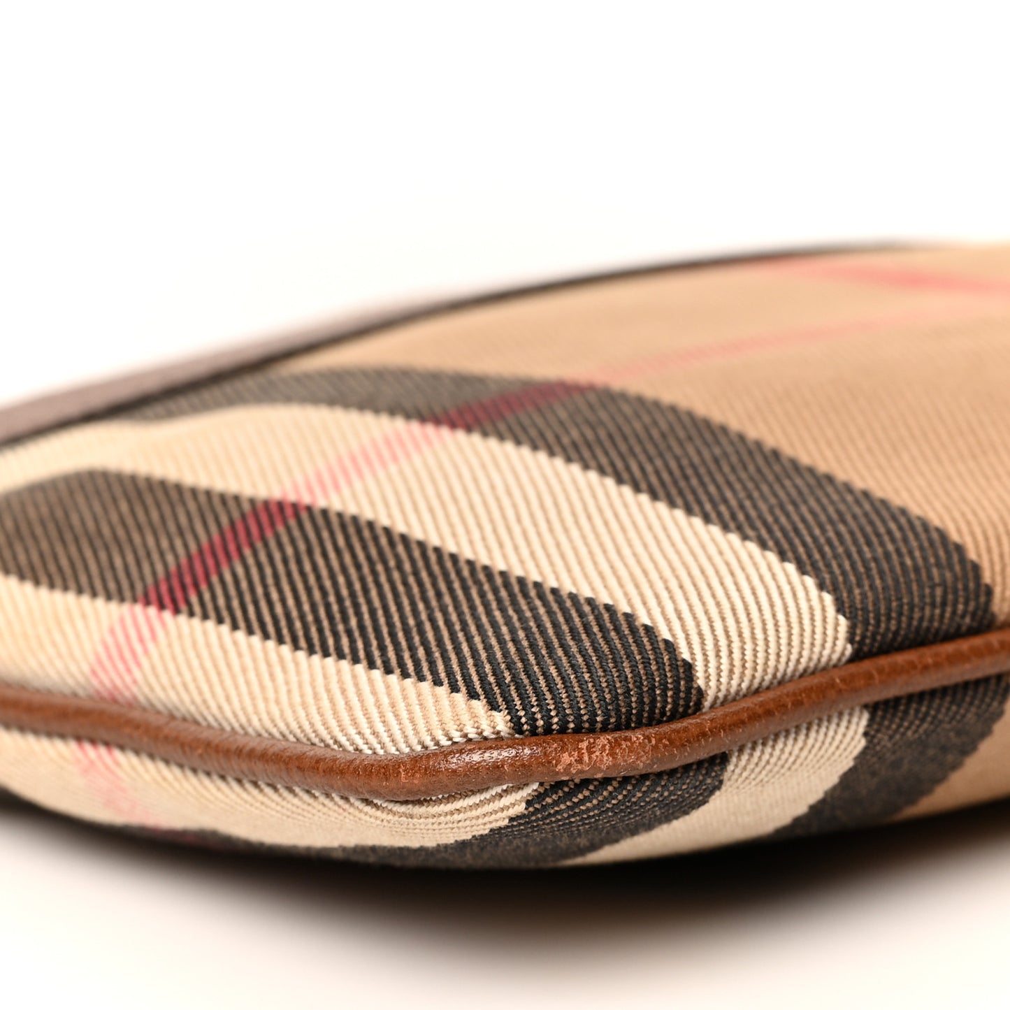 House Check Derby Peyton Crossbody Clutch Bag Tan