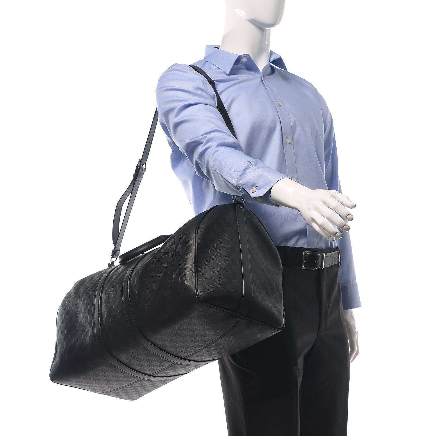 Louis Vuitton Damier Infini Keepall Bandouliere 55 Onyx 2 of 13
