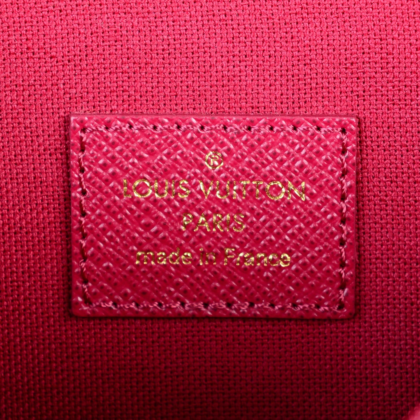 Monogram Pochette Felicie Chain Wallet Fuchsia
