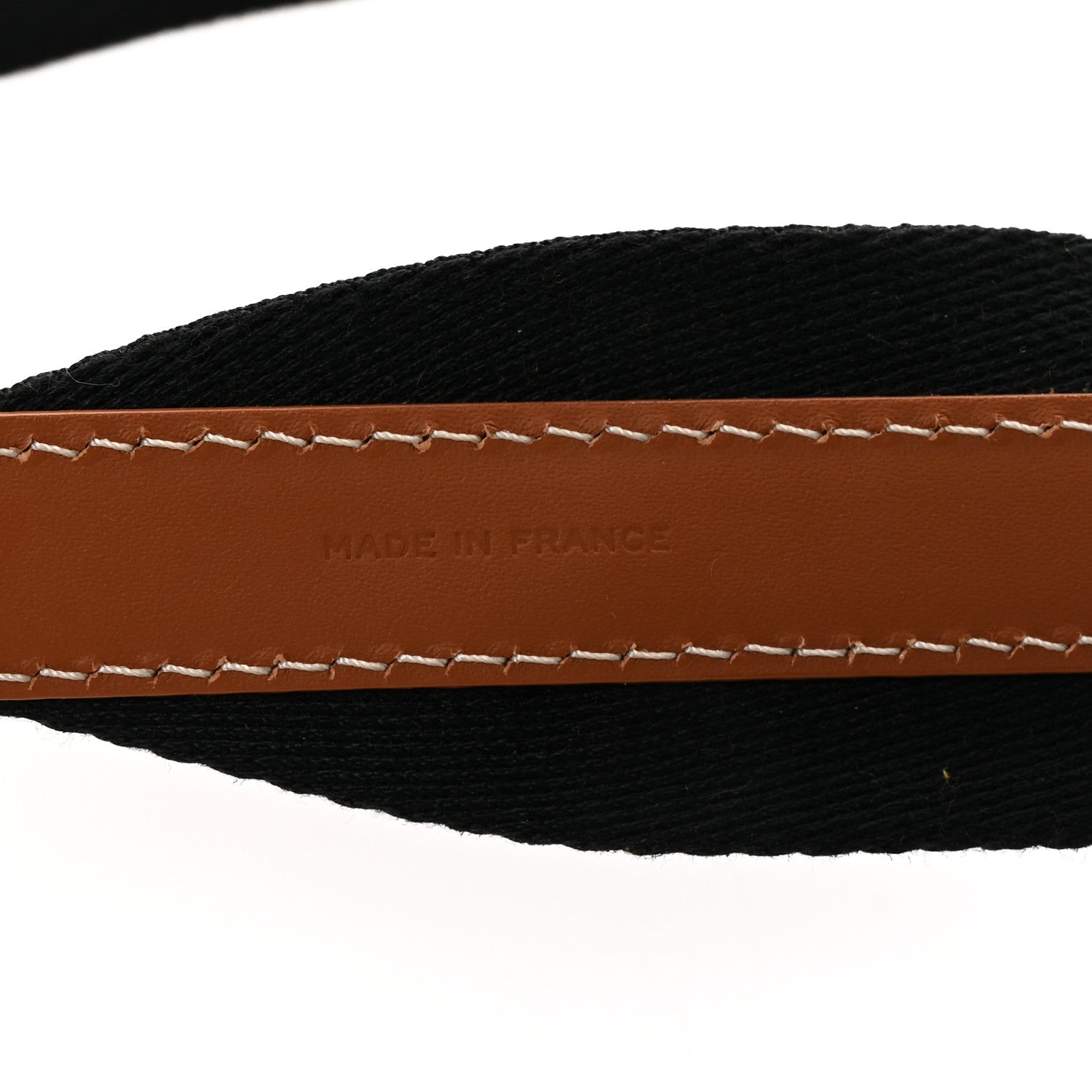 Goyard Canvas Calfskin Adjustable Shoulder Strap Black Gold 5 of 5