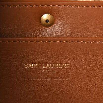 Saint Laurent Raffia Calfskin Mini Manon Natural Brick 6 of 9