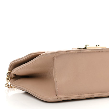 Christian Dior Pearly Lambskin Cannage Miss Dior Promenade Pouch Biege 10 of 11