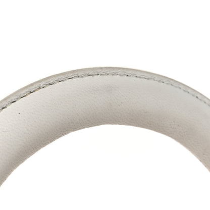 Chanel Lambskin Quilted Small Circular Handle Bag White 14 of 14