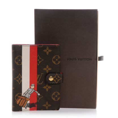 Louis Vuitton Monogram Groom Small Ring Agenda Red 5 of 8