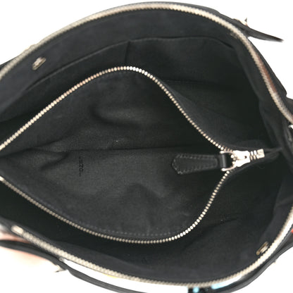 Fendi Vitello Dolce Mink Fur Pom Pom Medium By The Way Boston Bag Black Multicolor 5 of 10
