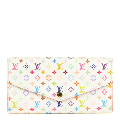 Louis Vuitton Monogram Multicolor Sarah Wallet NM White Litchi 1 of 7
