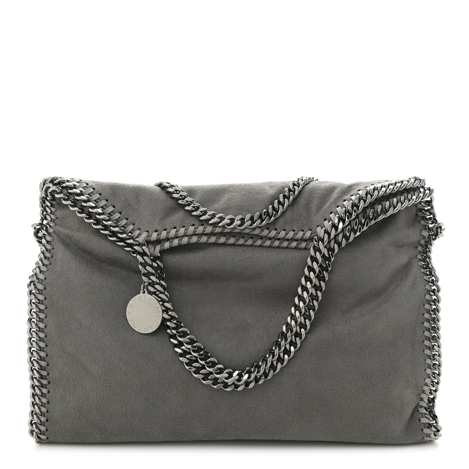 Stella McCartney Shaggy Deer Falabella Fold Over Tote Grey 1 of 11
