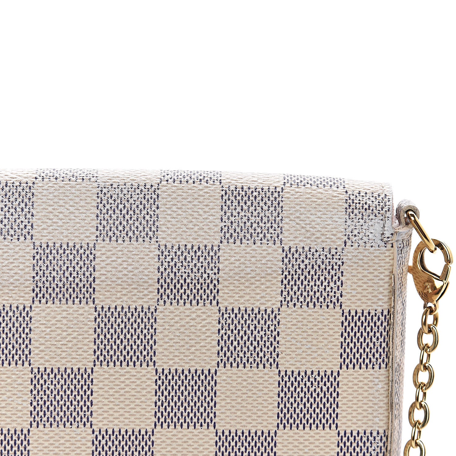 Louis Vuitton Damier Azur Pochette Felicie Chain Wallet Rose Ballerine 15 of 18