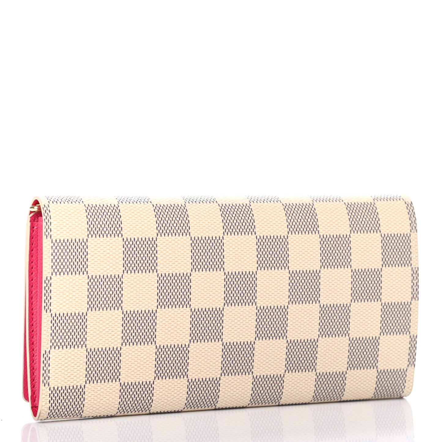 Damier Azur 2021 Christmas Animation Hollywood Sarah Wallet Fuchsia