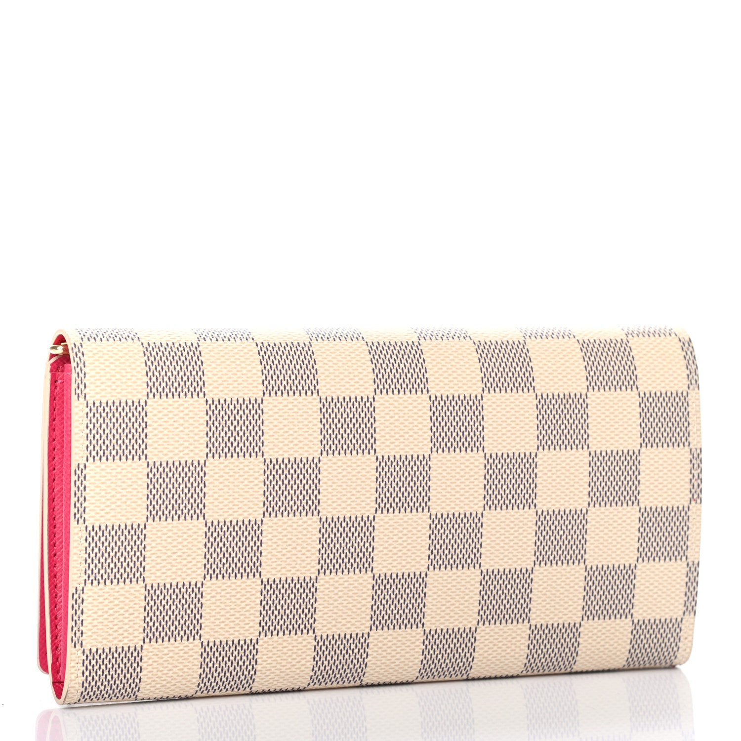 Louis Vuitton Damier Azur 2021 Christmas Animation Hollywood Sarah Wallet Fuchsia 2 of 7