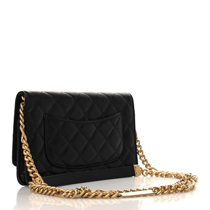 Chanel Caviar Quilted Bracelet On Chain Wallet On Chain WOC Black 2 of 10