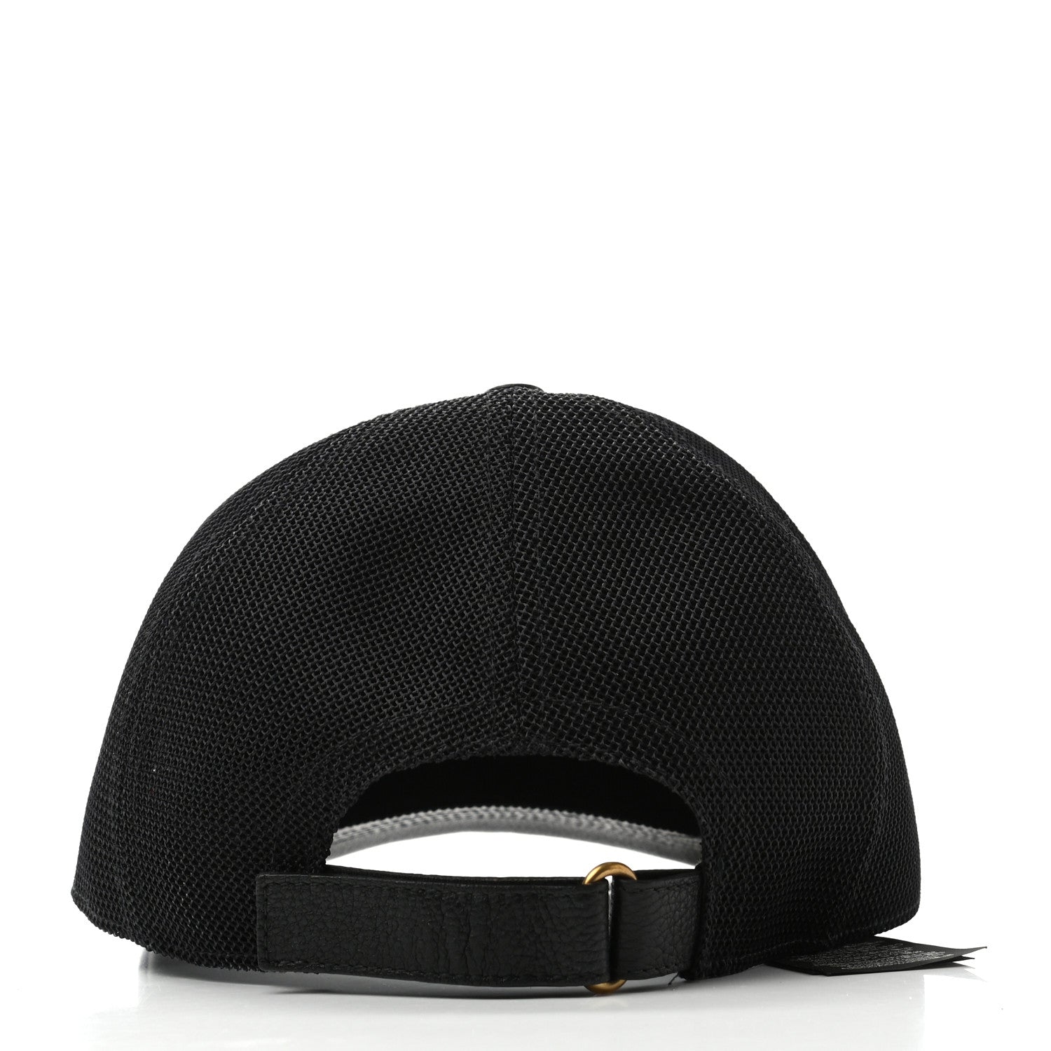 Gucci Grained Calfskin Logo Baseball Hat L Black 5 of 8