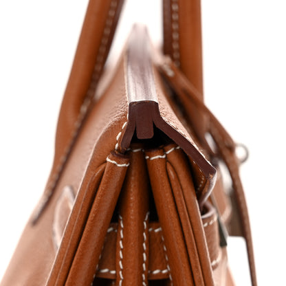 Hermes Natural Barenia Faubourg Birkin 30 Fauve 12 of 17