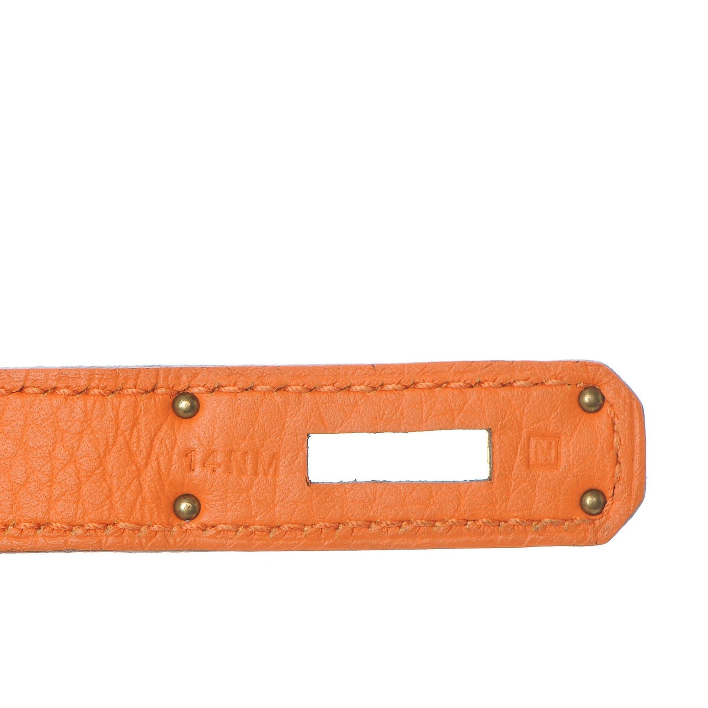 Taurillon Clemence Birkin 35 Orange