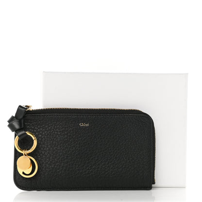 Chloe Calfskin Alphabet Purse Wallet Black 8 of 8