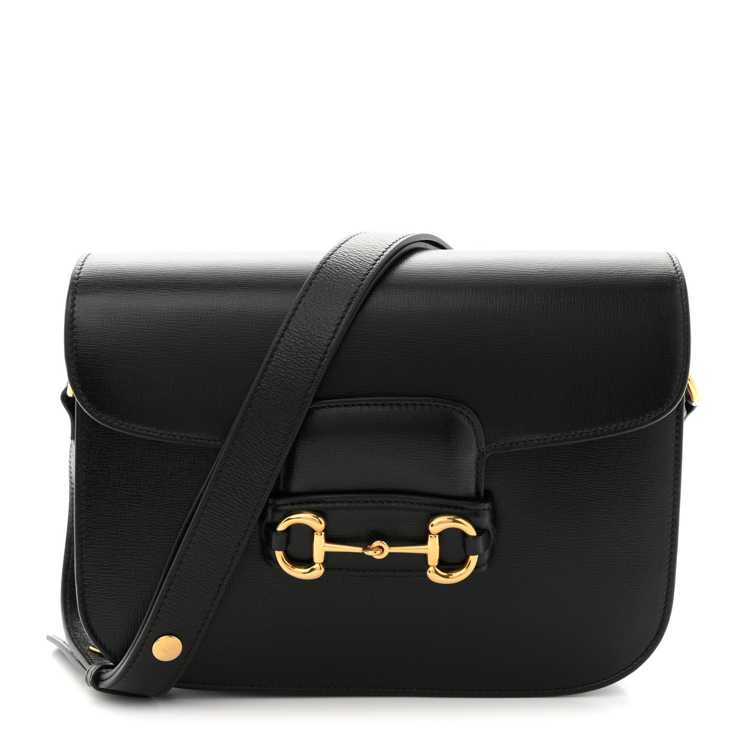 Azalea Calfskin Horsebit 1955 Shoulder Bag Black