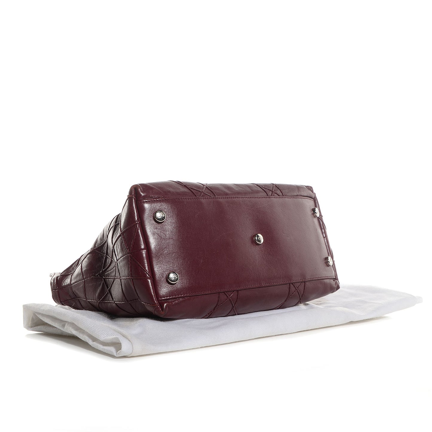 Lambskin Cannage Medium Granville Tote Bordeaux