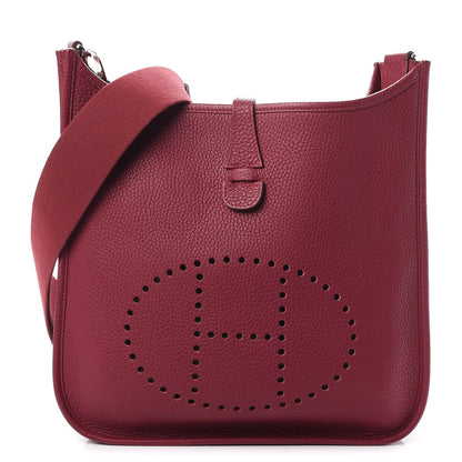 Hermes Taurillon Clemence Evelyne III PM Rubis 1 of 8
