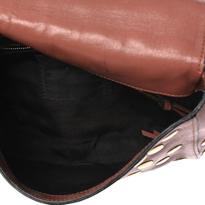 Marc Jacobs Goatskin Grommet Gotham Eyelet Shoulder Bag Beige 5 of 12