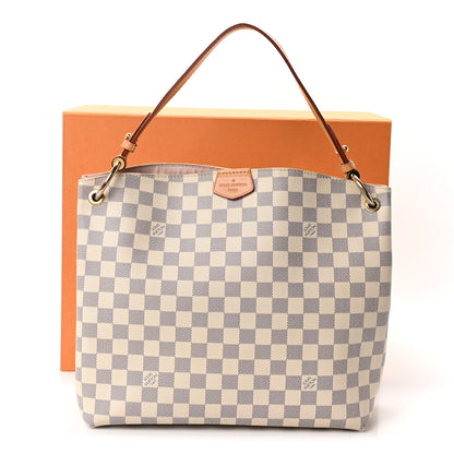 Louis Vuitton Damier Azur Graceful PM Rose Ballerine 11 of 11
