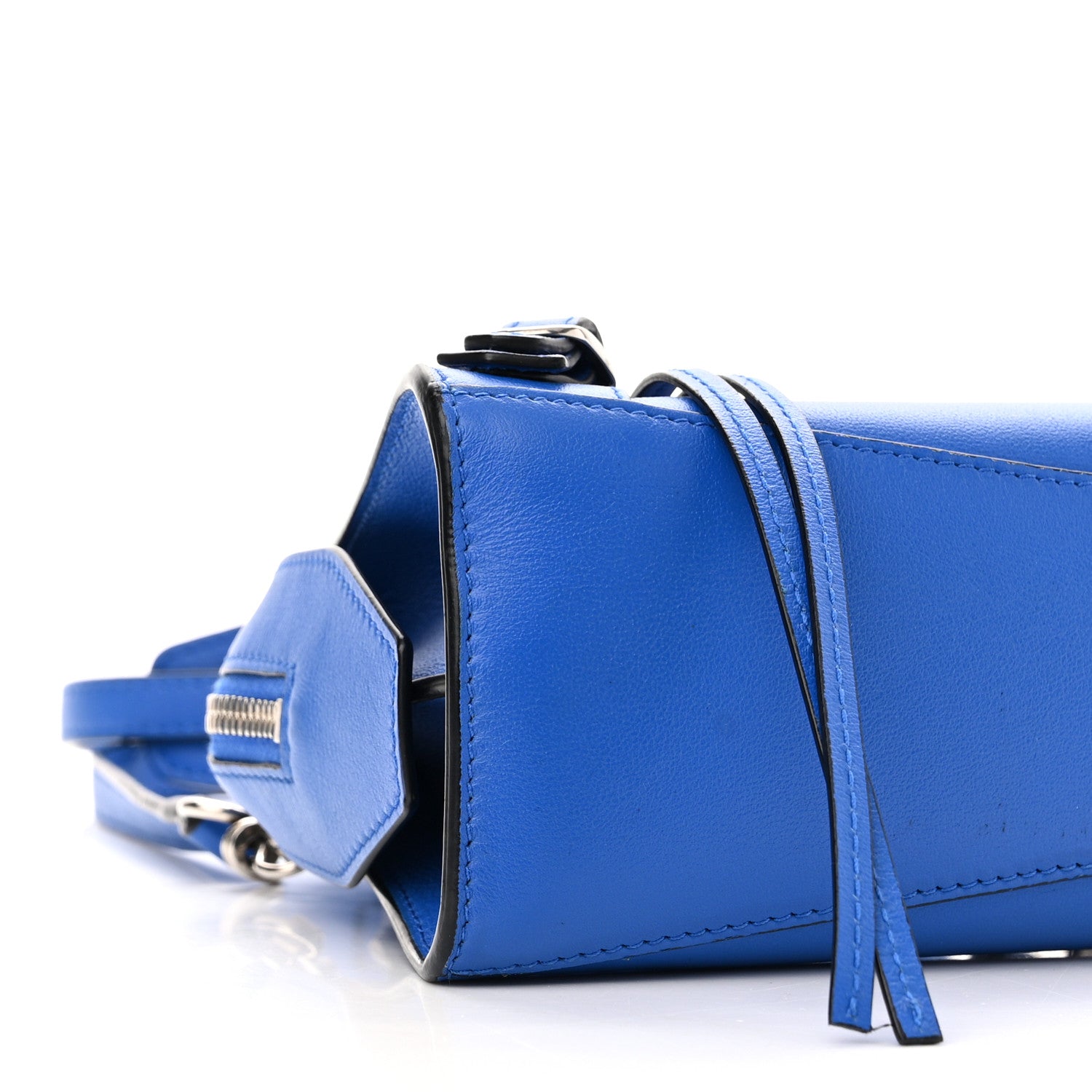 Balenciaga Smooth Calfskin Neo Classic Silver Hardware Mini City Bleu 9 of 11