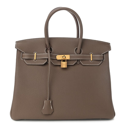 Hermes Togo Birkin 35 Etoupe 1 of 9