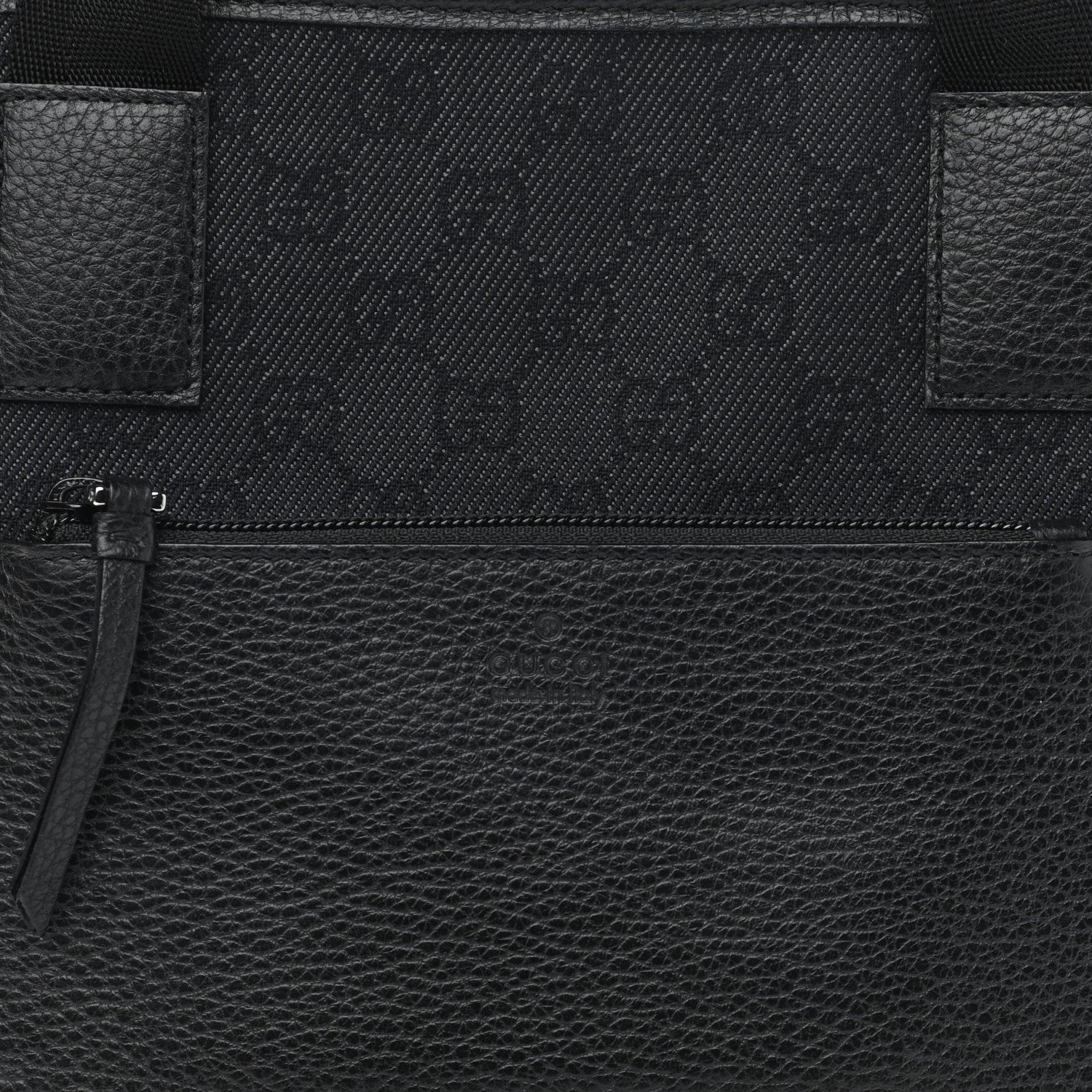 Gucci Monogram Tote Bag Black 8 of 10